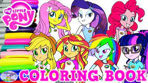Simply do online coloring for my little pony equestria girls coloring page directly from your gadget, support for ipad, android tab or using our web feature. My Little Pony Coloring Book Equestria Girls Compilation Episode Surprise Egg And Toy Collector Setc Youtube