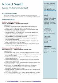It Business Analyst Resume Samples Qwikresume