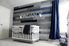 Modern Navy And Grey Rustic Nursery Project Nursery Baby Boy Room Nursery Nursery Room Boy Baby Boy Nursery Room Design