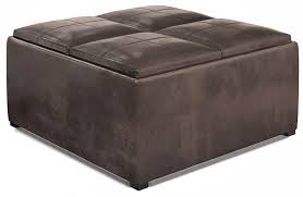 Here is a curated list of the best coffee tables with storage. Square Coffee Table Storage Ottoman In Distressed Brown Walmart Com Walmart Com