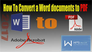 How To Convert A Word Documents To Pdf Free Download Wps Youtube