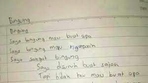 Pahlawan tanpa tanda jasa, begitulah kiranya sosok guru dapat kita gambarkan. Ngakak Bingung Disuruh Bikin Puisi Sajak Siswa Ini Malah Jadi Viral Lihat Nilainya Halaman 2 Tribunnews Com Mobile