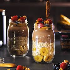 Overnight oats are a healthy breakfast idea packed with whole grains and fiber. High Protein Overnight Oats