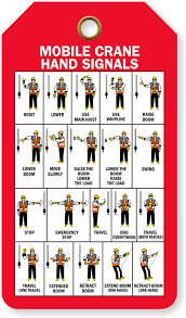 Mobile Crane Hand Signals Tag Ships In 24 Hrs Sku Tg 0869
