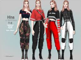 Helsoseira S Hina Cargo Pants Sims 4 Clothing Sims 4 Mods Clothes Sims 4