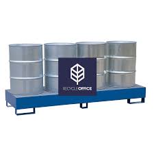 Bac Retention Acier Peint 4 Futs Recycleoffice Bac Acier Peindre