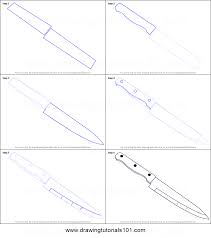 How To Draw A Kitchen Knife Printable Drawing Sheet By Drawingtutorials101 Com Drawing Sheet Knife Drawing Drawings
