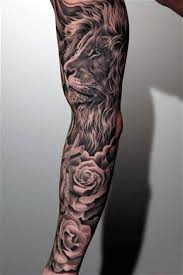 Tattoo Lion Bras Tattoideas Tatto Tattoo Sleeve Designs Full Sleeve Tattoo Design Rose Tattoo Sleeve