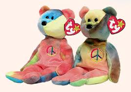 Peace First Version Ty Beanie Babies Bear