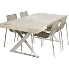 Polished Concrete Dining Table With Stainless Steel Legs Urban Couture Designer Homewares Amp Furniture Dining Table Concrete Dining Table Outdoor Tables