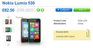 Nokia Lumia 530 Released At Clove Uk For 99 Outright