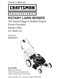 Repair parts home lawn equipment parts craftsman parts craftsman lawn mower parts craftsman 917376080 65 horsepower power propelled 22 multi cut parts. Craftsman 944 361371 Owner S Manual Pdf Download Manualslib
