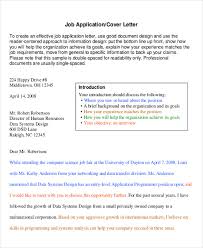 The application cover letter is written for a specific job and should include your skills and qualifications for the job. Free 7 Sample Professional Cover Letter Templates In Pdf Ms Word