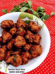 Mushur Daler Bora Vegetarian Recipes Indian Food Recipes Curry Recipes