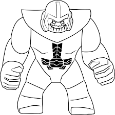 lego thanos smiling coloring page free printable coloring pages for kids
