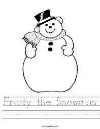 Maybe you would like to learn more about one of these? Frosty The Snowman Worksheet Twisty Noodle