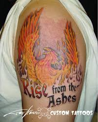 When designing tattoos to commemorate lost loved ones, many people are now deciding to experiment with tattoos made from pet or human ashes. 45 Rising Phoenix From The Ashes Tattoo