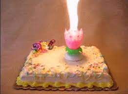 Discover & share this birthday bot gif with everyone you know. This Singing And Rotating Birthday Candle Is Something Out Of A Horror Film Birthday Candles Birthday Cake Gif Happy Birthday Candles