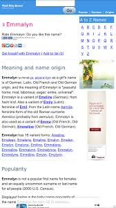Emmalyn Baby Names Z Meaning Name Origins