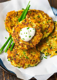 Cheesy Potato Fritters With Zucchini Perfectly Crispy Wellplated Com