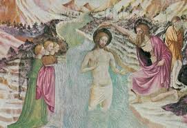 Nel battesimo di cristo di andrea verrocchio, databile tra il 1475 e il 1478 e conservato nella galleria degli uffizi a firenze, alcune parti sono dipinte. Piero Della Francesca Il Battesimo Di Cristo