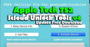 For chance to free unlock!! Apple Tech 752 Icloud Unlock Tools V4 Update Free Download Gsmzee