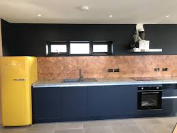 Aged Copper Splashback In 2020 Copper Splashback Kitchen Copper Kitchen Countertop Copper Splashback