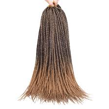 Brazilian / indian remy hair; China Ombre Brown Long Kanekalon Box Braid Crochet Braiding Hair Extensions China Box Braid Twist And Box Braid Crochet Hair Price