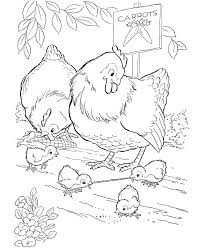 Farm Animal Coloring Pages Printable Chickens Coloring Page And Kids Activity Sheet Honk Farm Animal Coloring Pages Chicken Coloring Pages Chicken Coloring