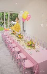Belle Beauty And The Beast Birthday Party Ideas Photo 10 Of 13 Belle Birthday Party Kids Party Decorations Princess Tea Party Birthday
