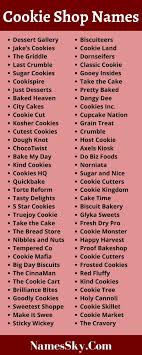 No matter what you call it, this is a delicious dessert that's a snap to make. Cookie Bake Shop Names
