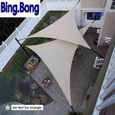 Usa Free Outdoor Sun Shade Sail Garden Netting 3 4 5m Hdpe Anti Uv Sunblock Shading Nets Awning Gazebo Canopy Car Cover T Backyard Shade Patio Shade Shade Sail