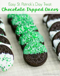 Patrick's day activities and crafts for kids? Easy St Patrick S Day Recipe Chocolate Dipped Oreos