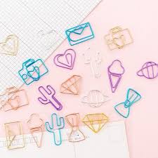 Kawaii Cactus Star Ice Cream Heart Paper Clips School Etsy In 2020 Kawaii School Supplies Paper Hearts School Supplies