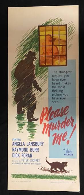 Please Murder Me Original Insert Movie Poster 1957 Angela Lansbury: (1956)  Photograph | DTA Collectibles