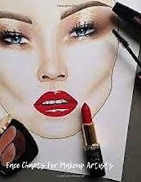 Makeup Artist Face Chart Template Female Faces Large