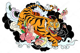 Maybe you would like to learn more about one of these? Traditional Japanese Tiger Tattoo Tiger Sticker Tattoo Design Cartoon Tiger On Black Background Vector Premium Vector In Adobe Illustrator Ai Ai Format Encapsulated Postscript Eps Eps Format