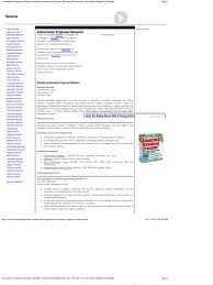 automation engineer resume