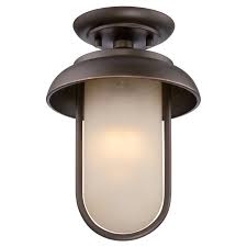 Nuvo Tulsa 62 673 Outdoor Semi Flush Light With Images Flush Mount Ceiling Lights Semi Flush Lighting Bronze Lighting