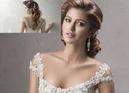 Detachable Straps Appliqued Lace Beaded Straps One Strap Over The Shoulder One Off The Shoulde Petite Wedding Dress Wedding Dress Necklines Dress Hairstyles