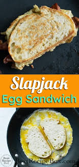 Easy Egg Sandwich Recipe With Cheese And Bacon Slapjack Style Bestrecipebox Eggs Sandwich Sl Egg Sandwich Recipe Breakfast Sandwich Recipes Egg Sandwiches
