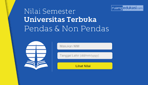 Di universitas terbuka ini, biasanya digunakan untuk melihat transkip keseluruhan nilai dan ipk (indeks prestasi kumulatif) sementara yang diperoleh. Cek Nilai Uas Universitas Terbuka 2018 1 Pendas Dan Non Pendas Ruang Edukasi