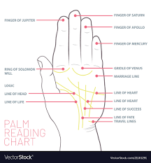 palm reading chart palmistry map of the palms