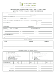 Current account is a bank account for people who run businesses. Fillable Online Account Opening Form International Bank Liberia Fax Email Print Pdffiller