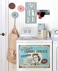 Retro Vintage Inspired Laundry Room Accent Decor Magnet Wall Basket Buttons Diy Vintage Decor Vintage Home Decor Vintage Decor