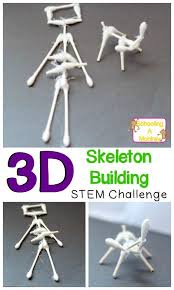 Build A Cotton Swab Skeleton Stem Activity Halloween Stem Halloween Stem Activities Halloween Science
