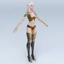 Half Elf Woman 3d Model Model 3d Model Women