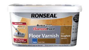 Ronseal Diamond Hard Perfect Finish Dark Oak Satin Floor Varnish 2 5l Rooms Diy At B Q How To Varnish Wood Flooring Dark Oak Flooring
