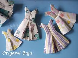 Cara Membuat Origami Baju Origami Dress Gaun Origami Tutorial Origami Origami