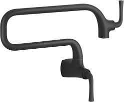 Aside from the normal sink faucet, you can also install a pot filler. Kohler K 22066 Graze Kitchen Sink Deck Mount Pot Filler In Matte Black Finish Buy Online In Angola At Angola Desertcart Com Productid 187077243